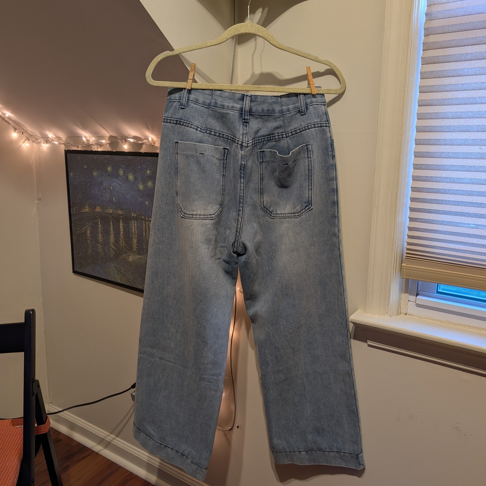 Light Blue Flare Jeans - Picture 2 of 2